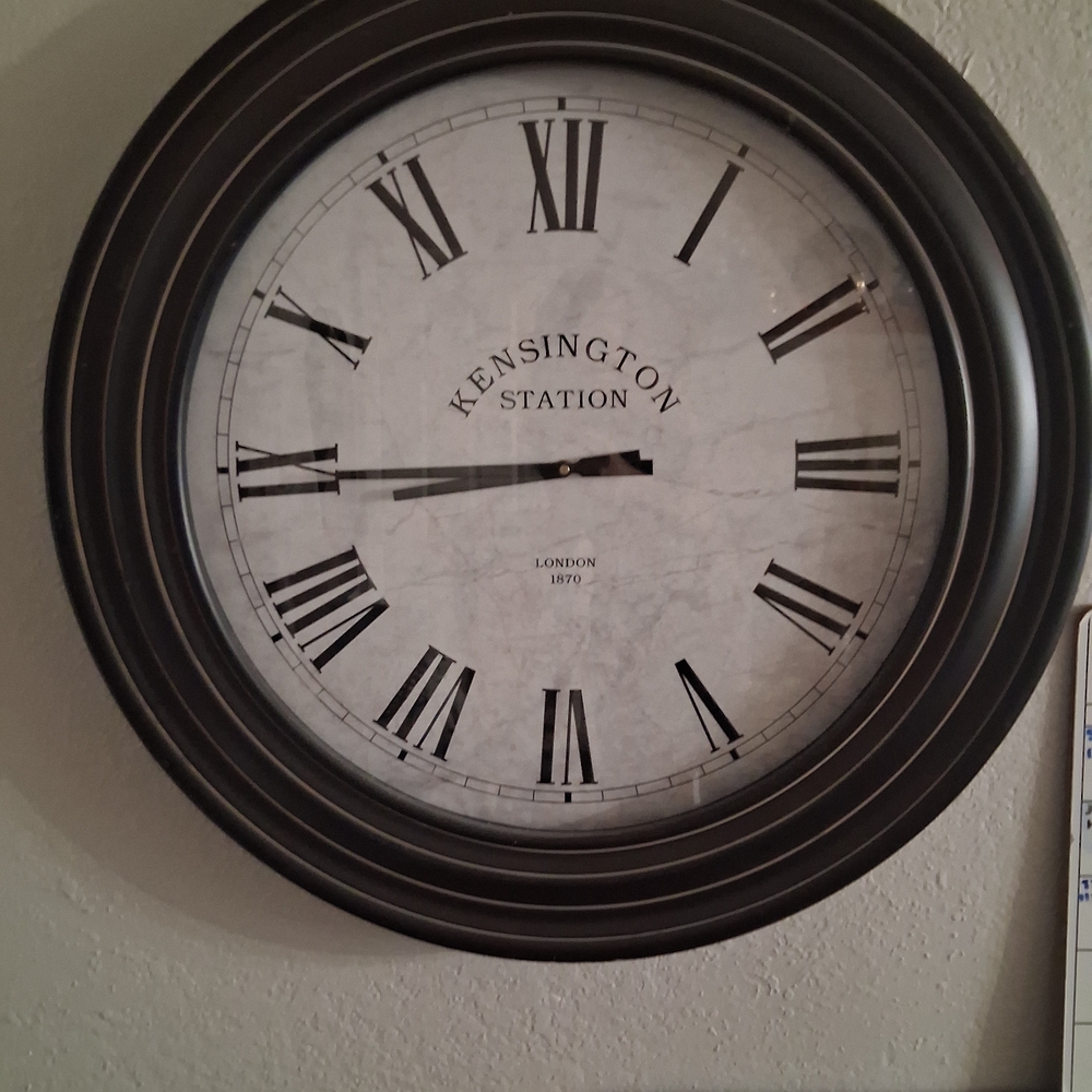 Black Wall Clock